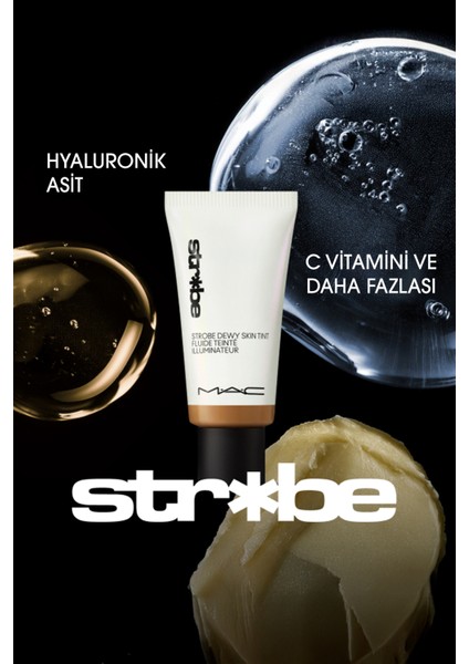 Strobe Dewy Skin Tint Işıltı Veren Hyalüronik Asit Içerikli Renkli Nemlendirici - Rich1 30 ml