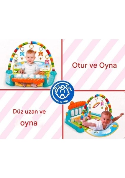 Piyanolu Mantar Oyun Halısı