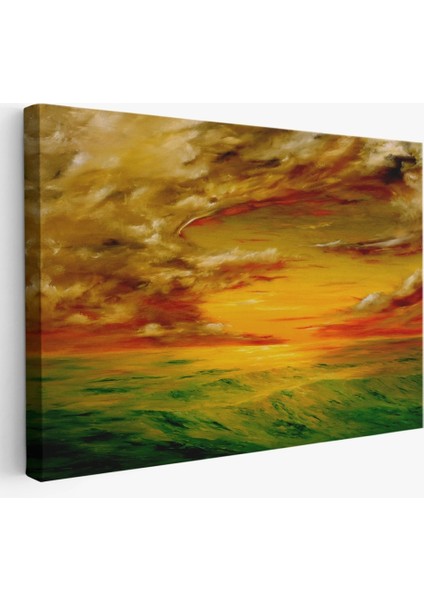 - Deniz Manzarası Yağlıboya Görünüm Dekoratif Kanvas Duvar TABLOSU-3762 fiyatları