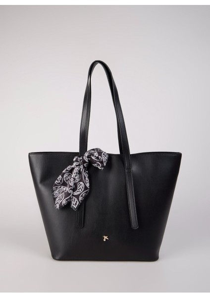 Siyah Kadın 40X28X14 cm Tote Çanta Hannah-Aılanı
