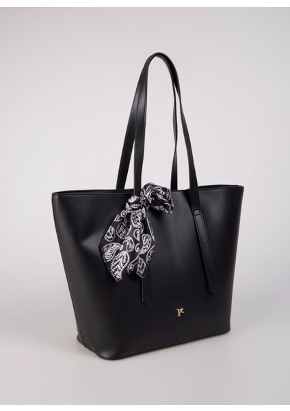 Siyah Kadın 40X28X14 cm Tote Çanta Hannah-Aılanı