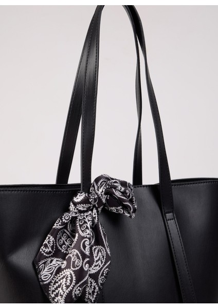 Siyah Kadın 40X28X14 cm Tote Çanta Hannah-Aılanı