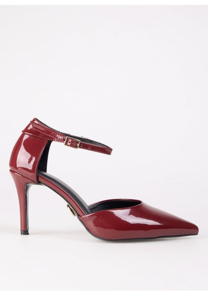 Bordo Kadın Topuklu Ayakkabı Alastar
