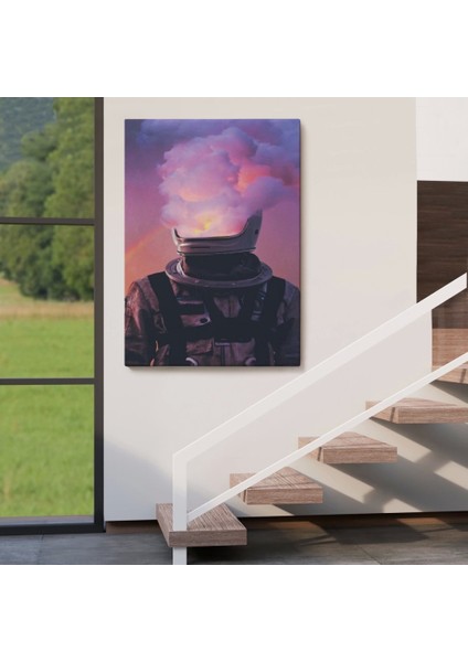 - Beyni Yakılan Astronot Kanvas Tablo, Gerçeküstü Pop Art Kanvas TABLO-5214 fırsatları