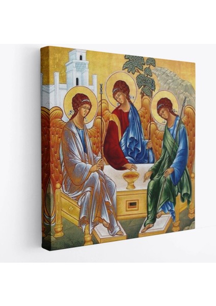 - Andrei Rublev Tarafından Kutsal Üçleme Kanvas Tablo, Hristiyan Kilise HEDIYESI-5327 fiyatları