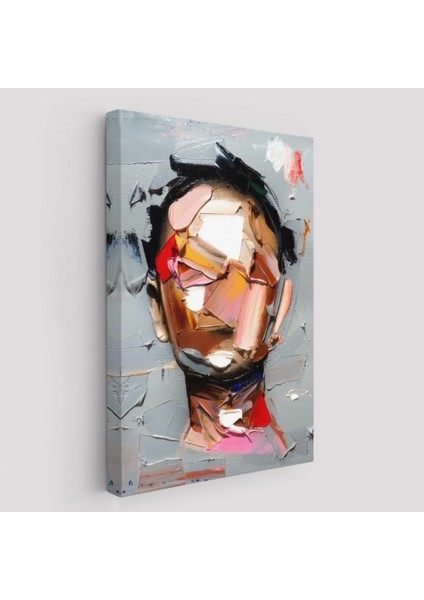 - Fırça Darbesi Insan Yüzü Kanvas Tablo, Soyut Kadın Yüzü Portresi Kanvas TABLO-5210 fiyatları