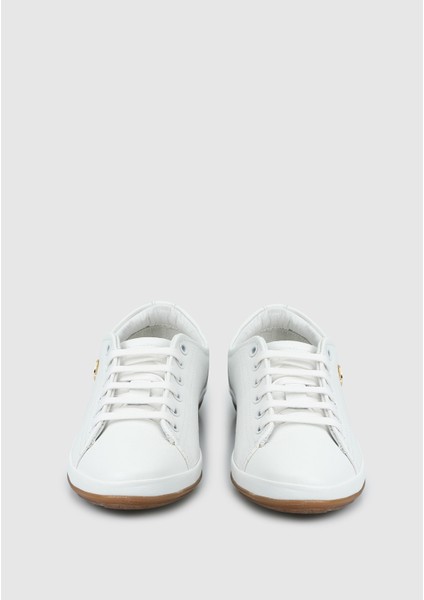 Jojo Beyaz Deri Kadın Sneaker