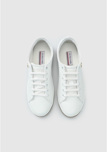 Jojo Beyaz Deri Kadın Sneaker