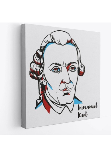 - Immanuel Kant Dekoratif Kanvas TABLO-5820
