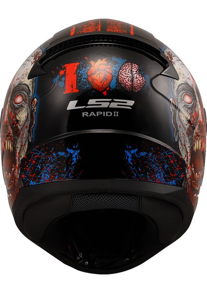 Rapıd 2 Zombıe Kapalı Motosiklet Kaskı Gökkuşağı Camlı fiyatları