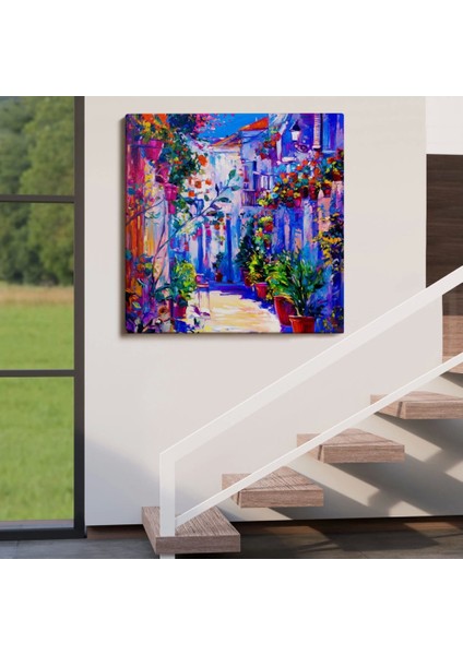 - Çiçekli Sokak Yağlıboya Görünüm Dekoratif Kanvas Duvar TABLOSU-5827 fırsatları