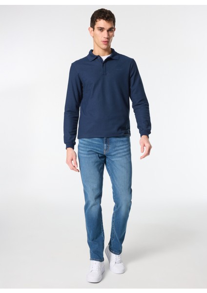 Normal Bel Relaxed Erkek Denim Pantolon W12S086318 Texas Slim Denimpantolon