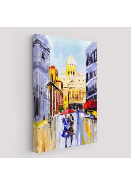 - Italya Şehir Manzarası Yağlıboya Görünüm Dekoratif Kanvas Duvar TABLOSU-5933 fiyatları