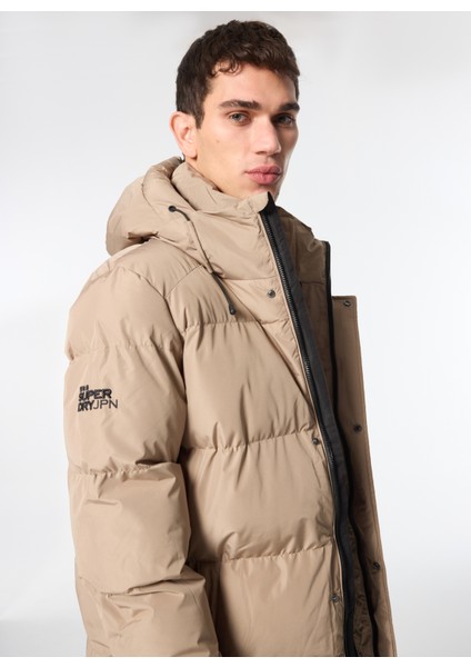 Kahve Erkek Mont M5011901A2WX_HOODED 5 Baffle Sports