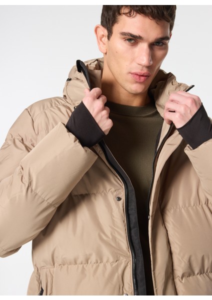 Kahve Erkek Mont M5011901A2WX_HOODED 5 Baffle Sports modelleri