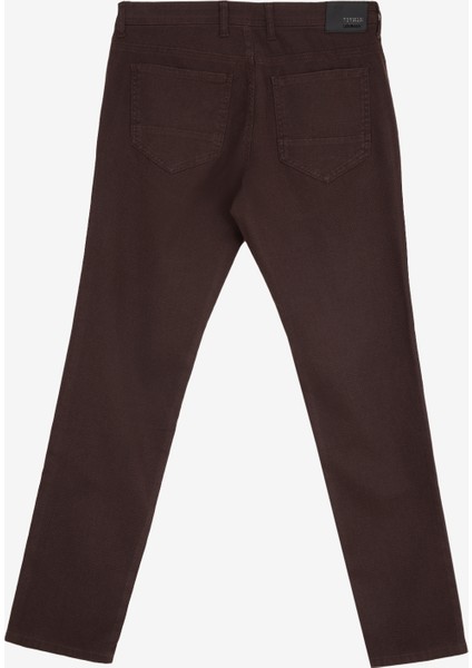 Normal Bel Slim Fit Kahve Erkek Pantolon BBE012510175_PANTOLON 5 Cep Parca B fiyatları