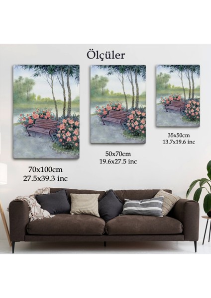 - Pembe Çiçekler Kanvas TABLO-5974