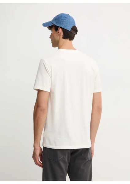Bisiklet Yaka Kırık Beyaz Erkek T-Shirt PM509638-803 Aggo