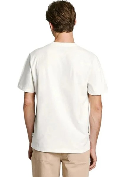 Bisiklet Yaka Kırık Beyaz Erkek T-Shirt PM509713-803 Arsham modelleri