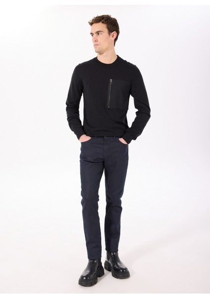 Gmg Fırenze Bisiklet Yaka Slim Fit Siyah Erkek Kazak ZR24MFW04054 fiyatları