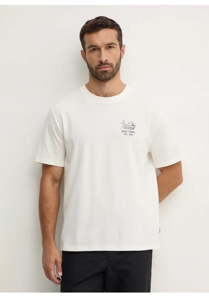 Bisiklet Yaka Kırık Beyaz Erkek T-Shirt PM509624-803 Suan Tee fiyatları