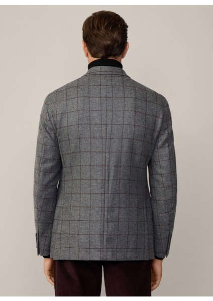 Slim Fit Gri Erkek Ceket HM443432