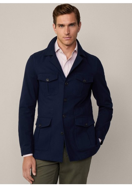Slim Fit Lacivert Erkek Ceket HM443429 modelleri