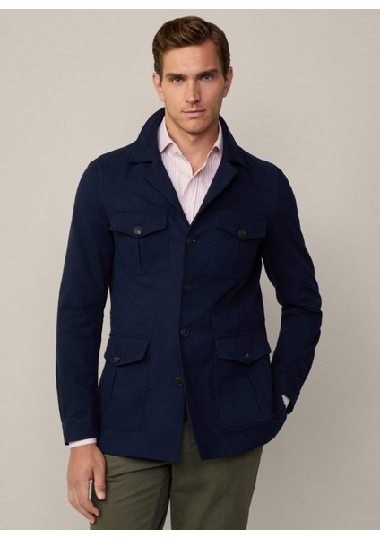 Slim Fit Lacivert Erkek Ceket HM443429 fırsatları