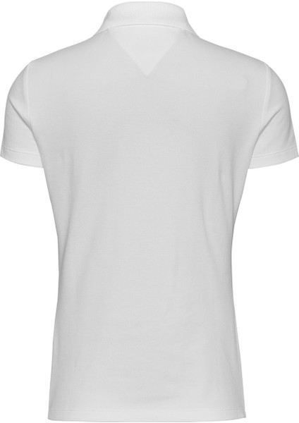 Polo Yaka Beyaz Kadın T-Shirt DW0DW20160YBL fiyatları