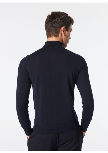 Yarım Balıkçı Yaka Slim Fit Lacivert Erkek Kazak WM19.ZMG9.U780 indirimleri
