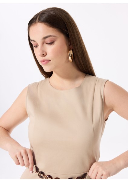 Bej Kadın Bisiklet Elbise FC5SL-ELB0268 fırsatları