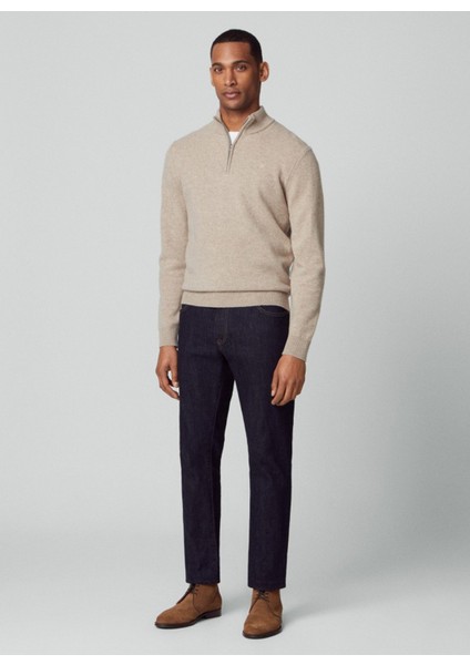 Normal Bel Normal Paça Slim Fit Erkek Denim Pantolon HM212528