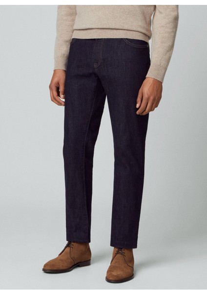 Normal Bel Normal Paça Slim Fit Erkek Denim Pantolon HM212528 fiyatları
