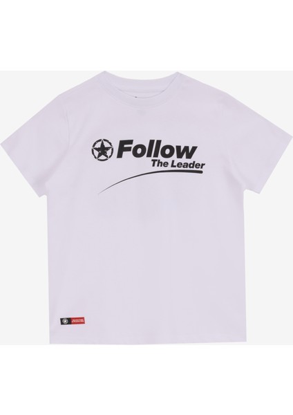 Beyaz Erkek Çocuk Baskılı T-Shirt J5SB-TST7753