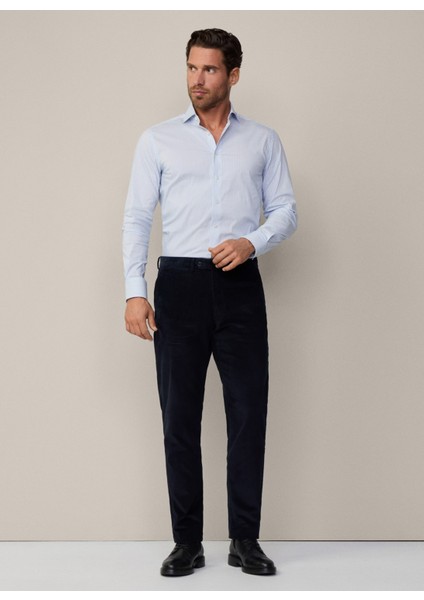 Normal Bel Normal Paça Koyu Lacivert Erkek Chino Pantolon HM212656