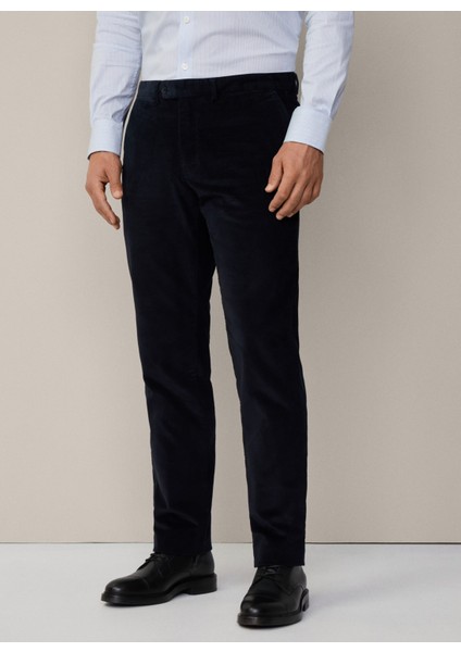 Normal Bel Normal Paça Koyu Lacivert Erkek Chino Pantolon HM212656 fiyatları