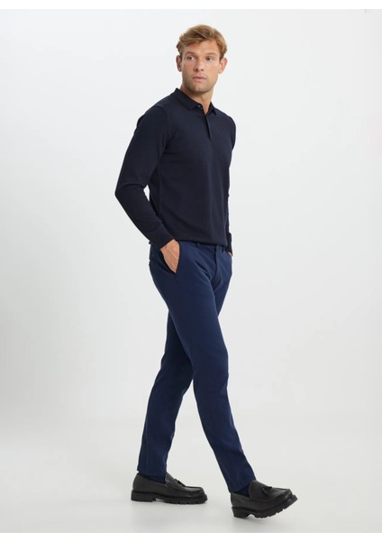 Normal Bel Dar Paça Slim Fit Lacivert Erkek Pantolon ACE012510149 fiyatları