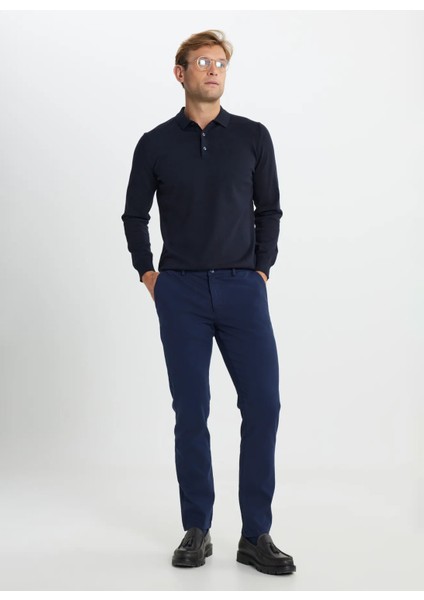Normal Bel Dar Paça Slim Fit Lacivert Erkek Pantolon ACE012510149 modelleri