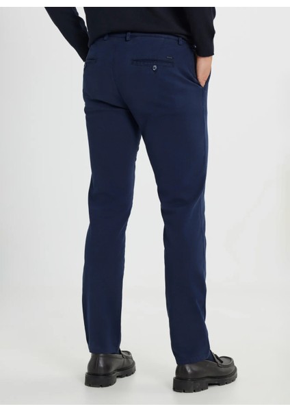 Normal Bel Dar Paça Slim Fit Lacivert Erkek Pantolon ACE012510149 indirimleri