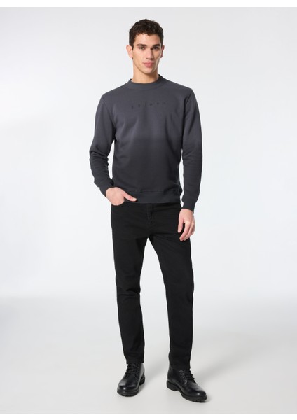 Bisiklet Yaka Siyah Erkek Sweatshırt FI2824SS fiyatları