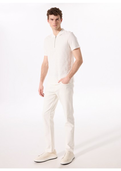 Kırık Beyaz Erkek Basic Polo T-Shirt F5SM-TST 2734 fiyatları