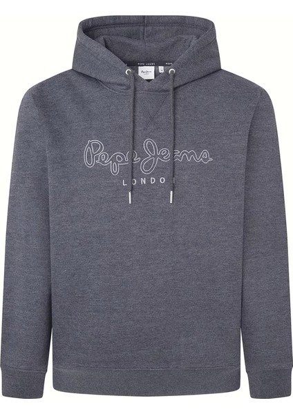 Kapüşon Yaka Gri Erkek Sweatshırt PM582718-961 New Nouvel Hoodıe