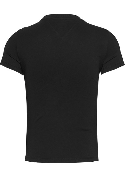 Bisiklet Yaka Siyah Kadın T-Shirt DW0DW19447BDS modelleri