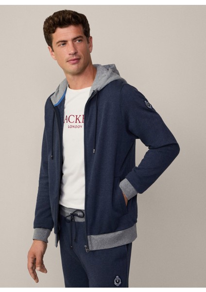 Kapüşon Yaka Koyu Lacivert Erkek Sweatshırt HM581287 fiyatları