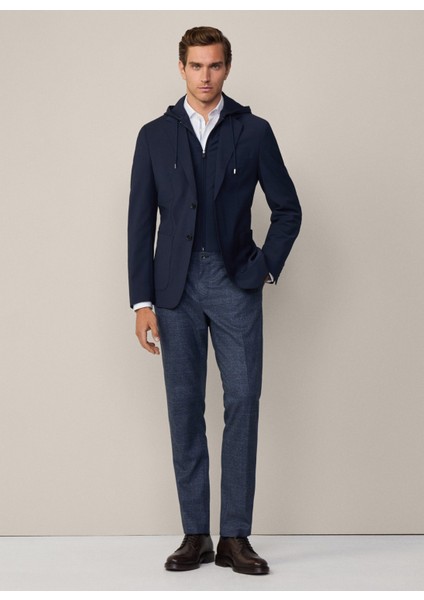 Slim Fit Lacivert Erkek Ceket HM443416