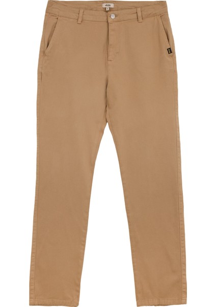 Normal Bel Düz Paça Basic Koyu Bej Erkek Pantolon J5SM-PNT7224