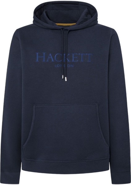 Kapüşon Yaka Koyu Lacivert Erkek Sweatshırt HM581289