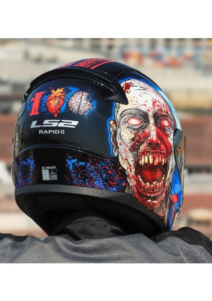 Rapıd 2 Zombıe Fullface Motosiklet Kaskı Gri Camlı fırsatları