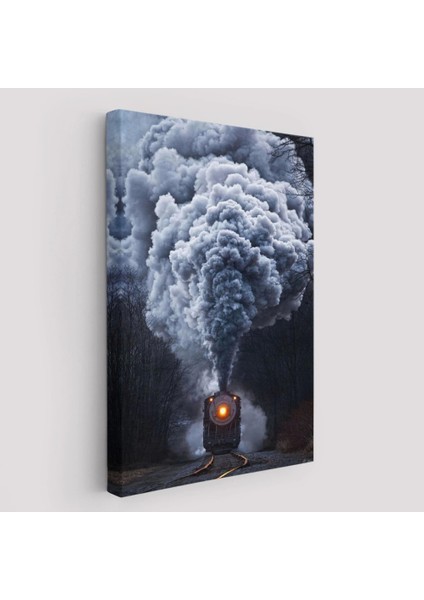 - Gri Dumanı ile Kara Tren TABLOSU-6015 fiyatları