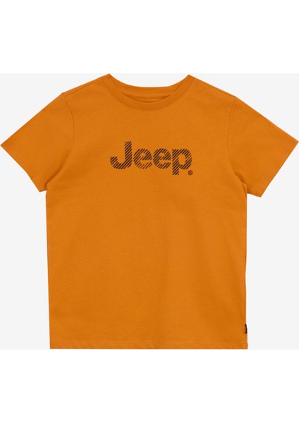 Turuncu Erkek Çocuk Baskılı T-Shirt J5SB-TST7761